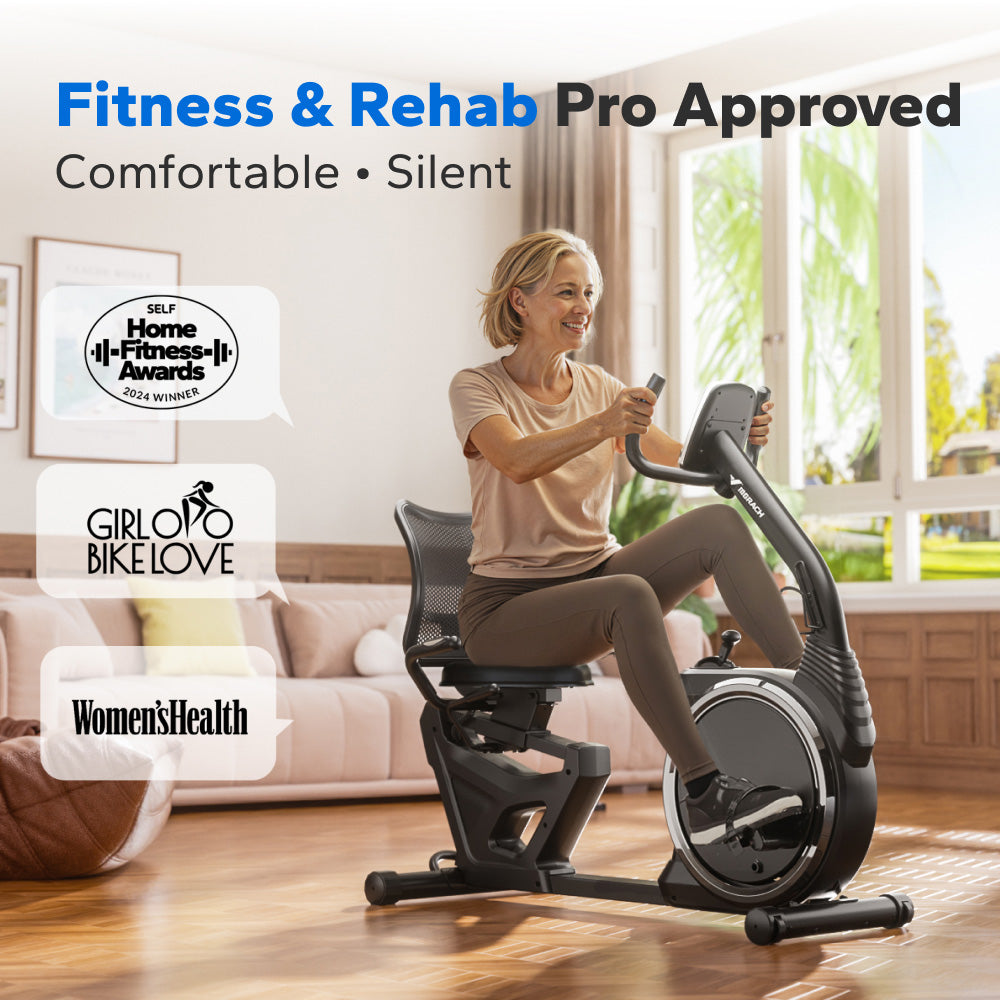 S19 Pro Magnetic Recumbent Exercise Bike for Home Use