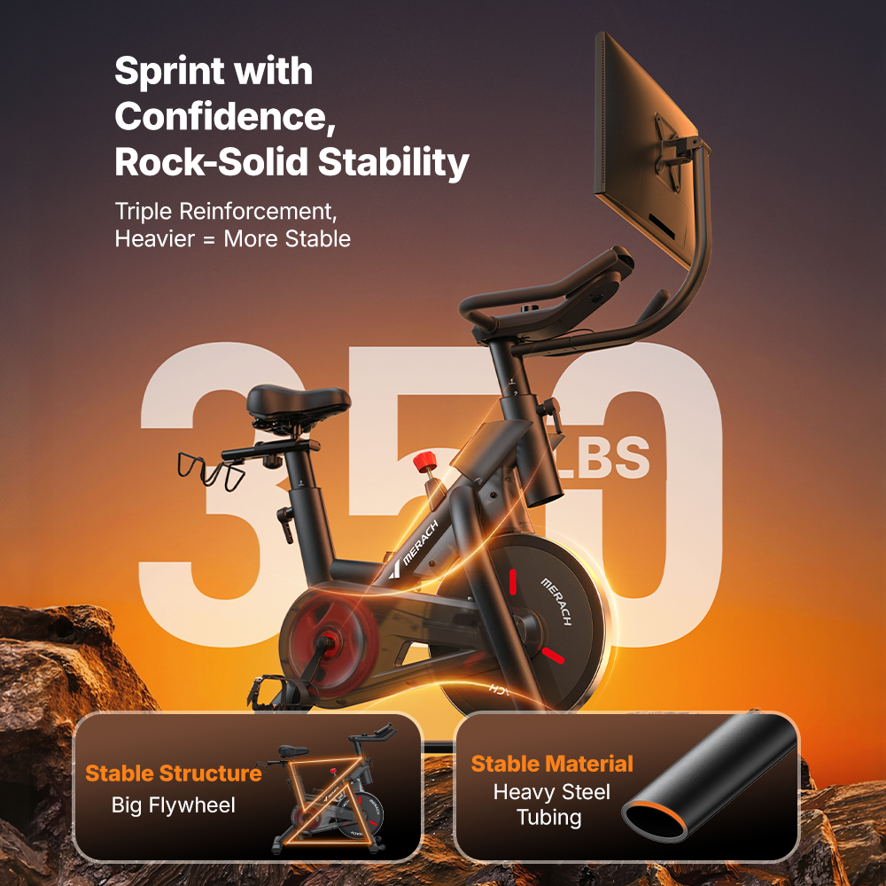 S29 Aura Exercise Bike with 21.5" HD Rotating Screen