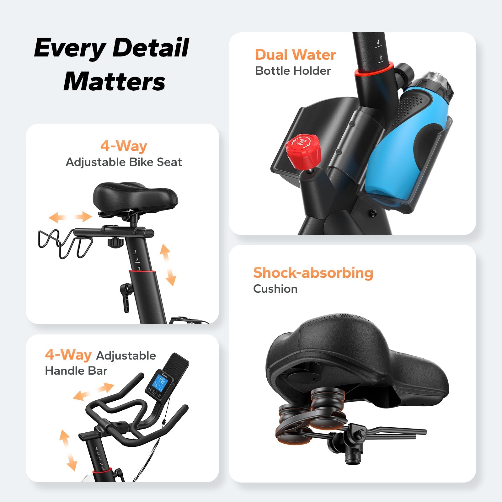 S29 Eco Self-Powered Exercise Bike with Auto Resistance