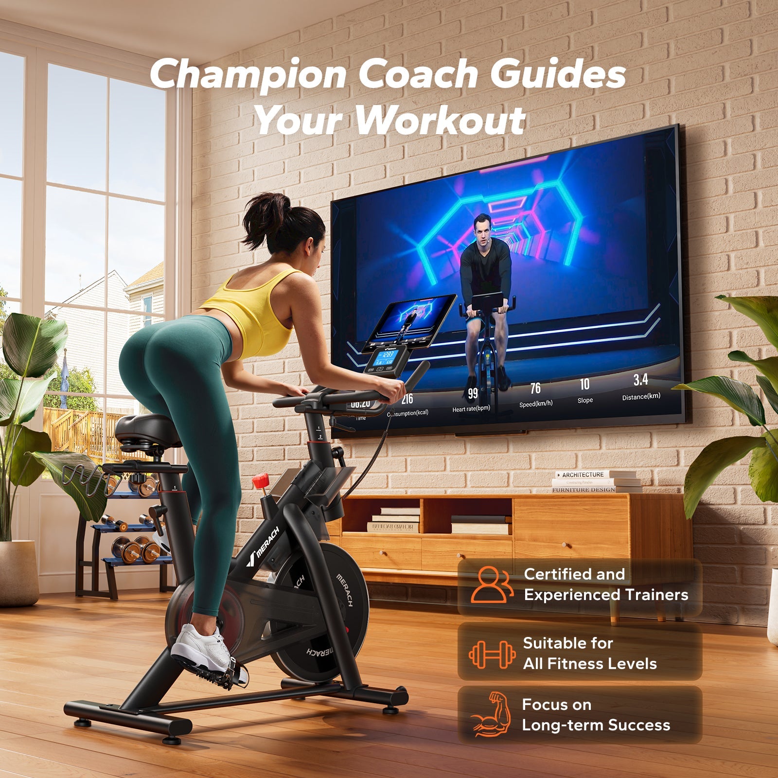 S29 Eco Self-Powered Exercise Bike with Auto Resistance