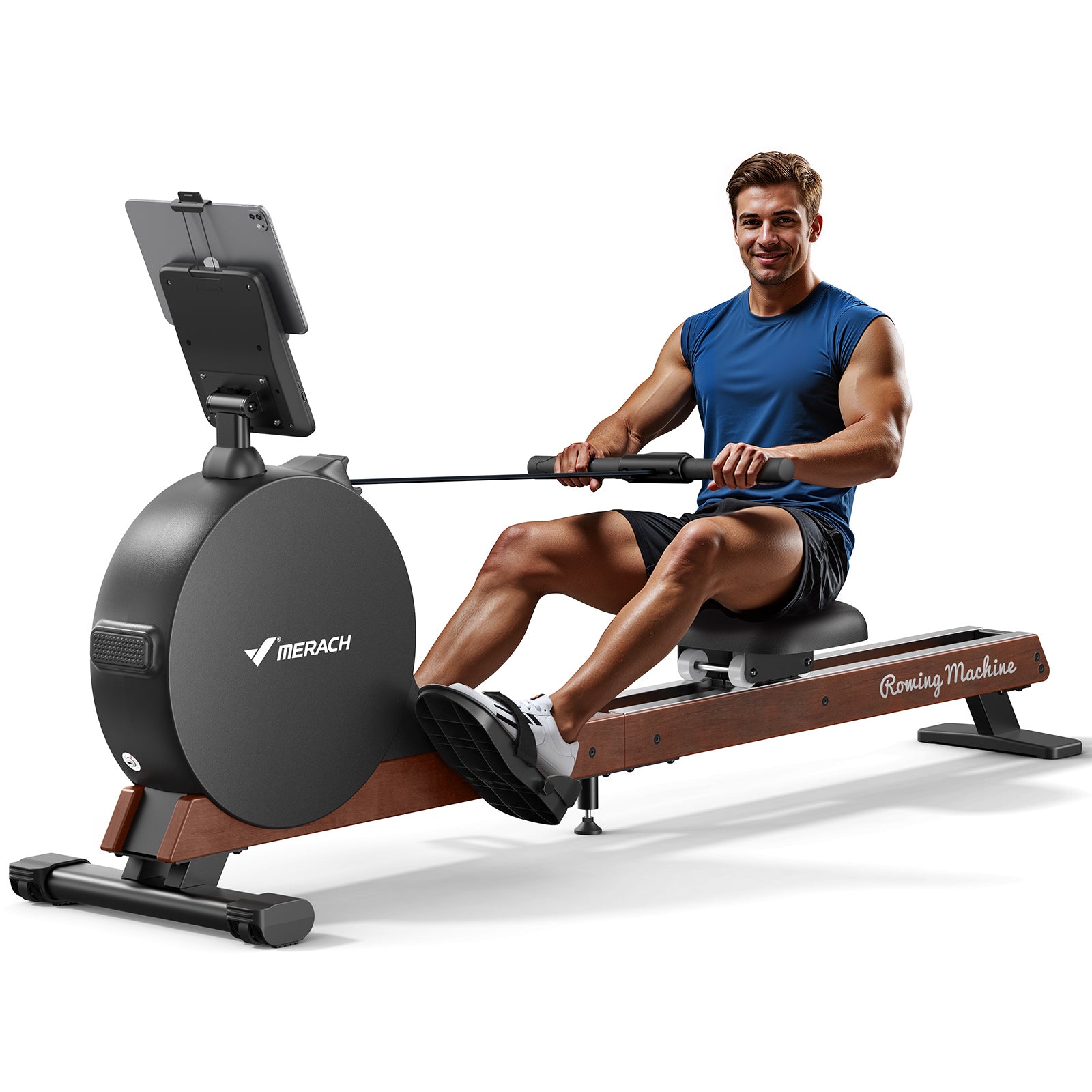 NovaRow R7 Self-Powered Magnetic Rowing Machine with LED Display