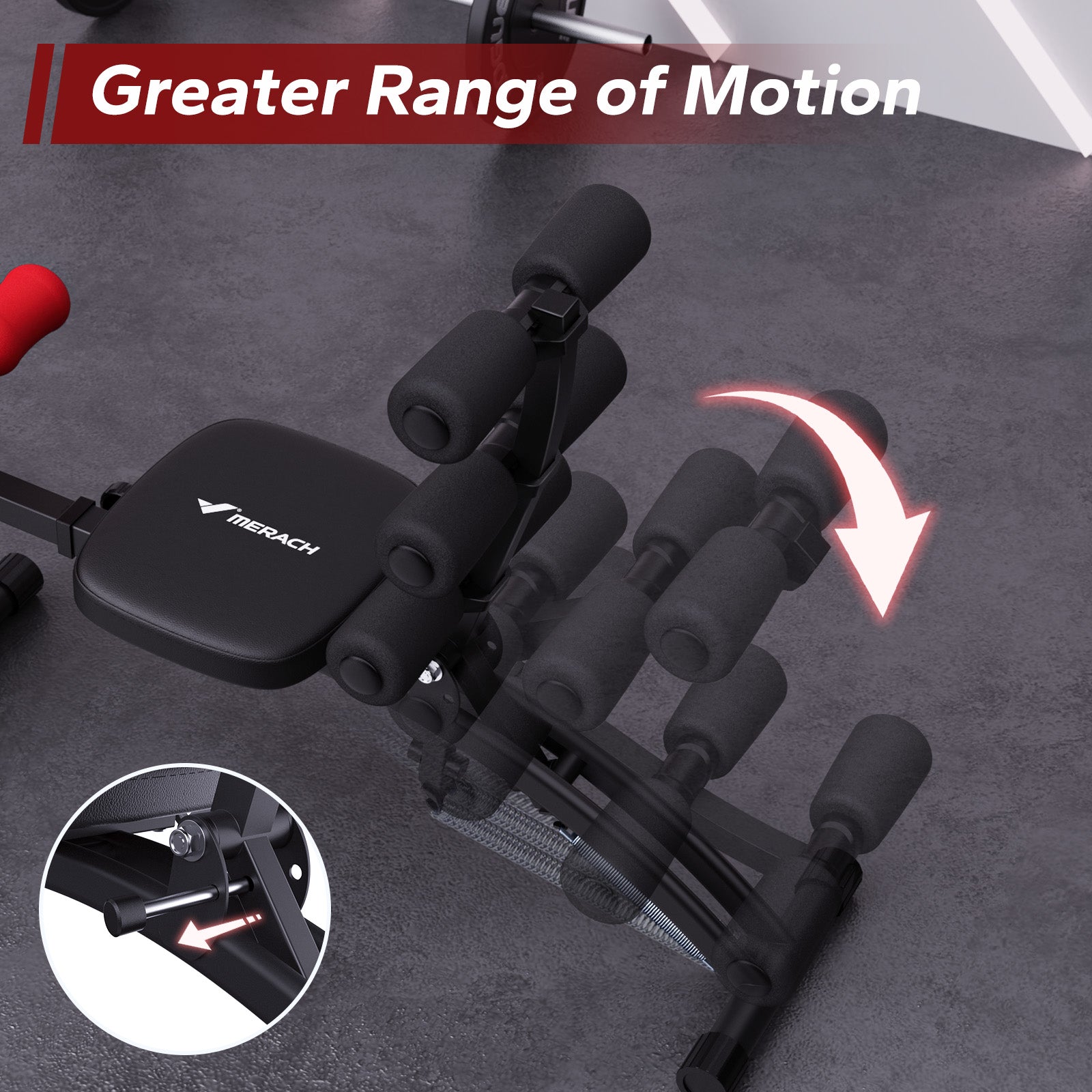 2415 Multi-Functional Adjustable Ab Trainer for Home Use