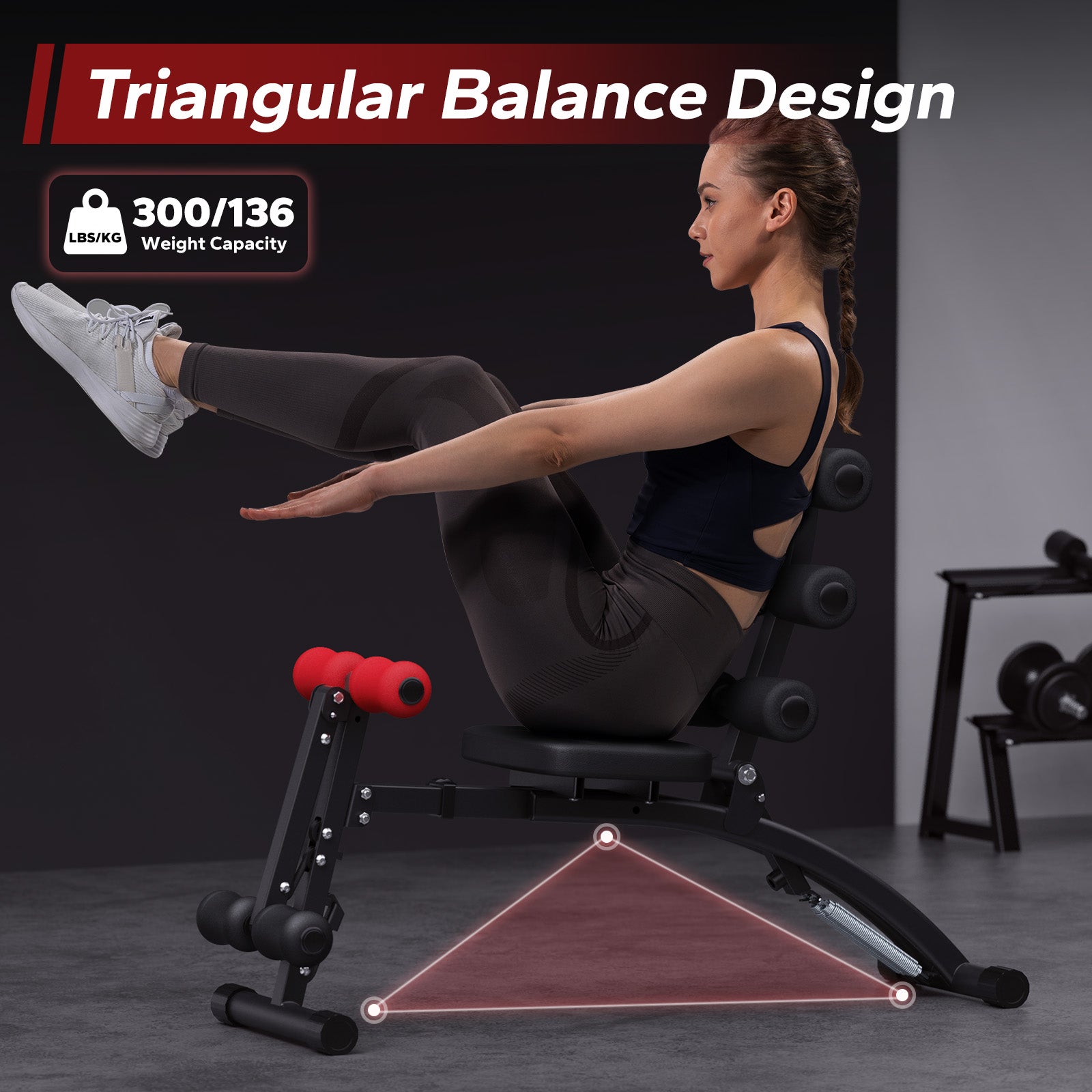 2415 Multi-Functional Adjustable Ab Trainer for Home Use
