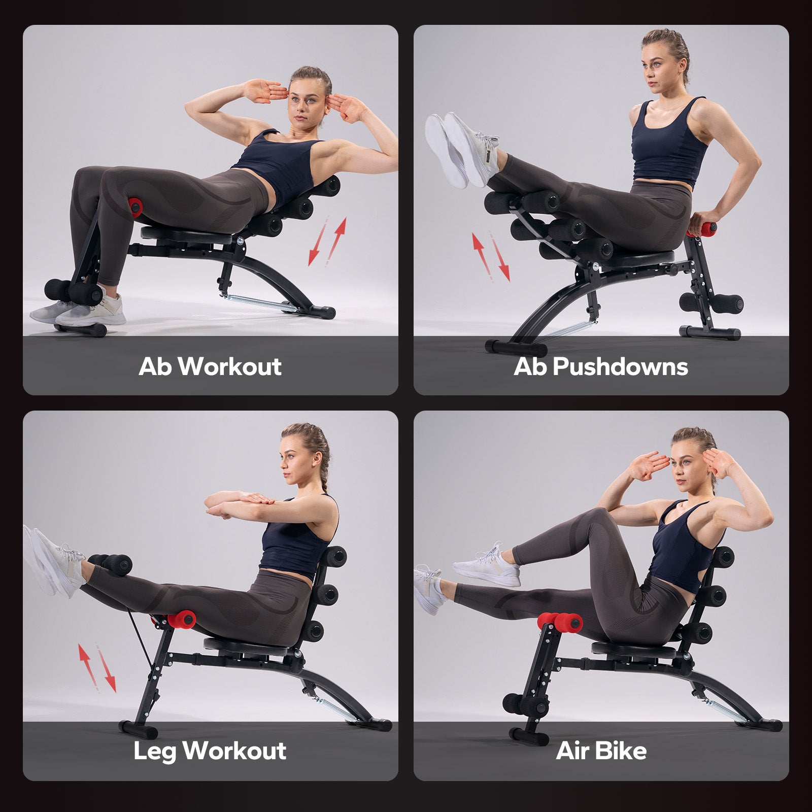 2415 Multi-Functional Adjustable Ab Trainer for Home Use