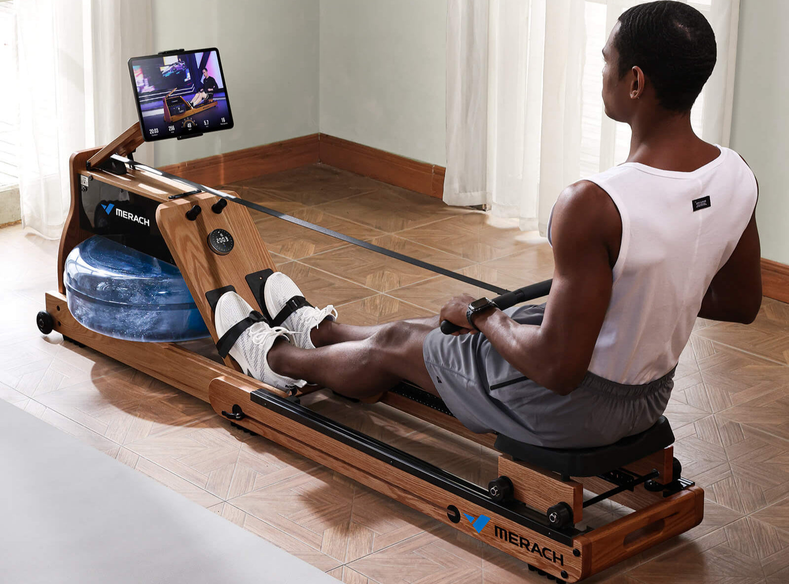 950 Magnetic & Water Dual Resistance Rowing Machine For Home Use