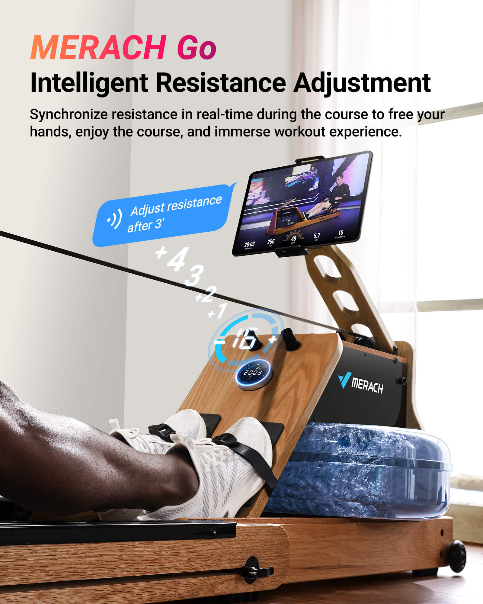 950 Magnetic & Water Dual Resistance Rowing Machine For Home Use