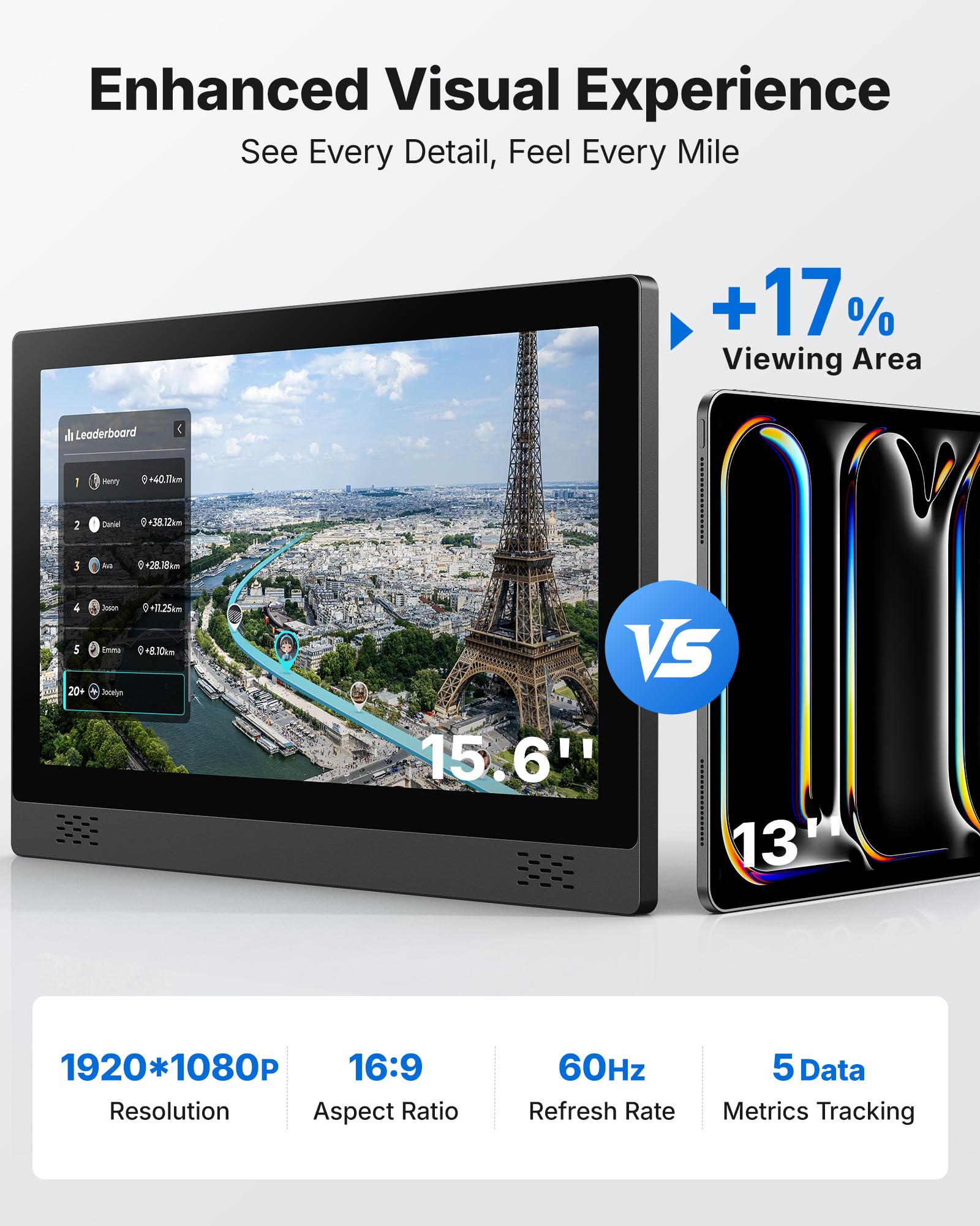 S26 Aura Magnetic Exercise Bike with HD Rotating Screen for Home Use