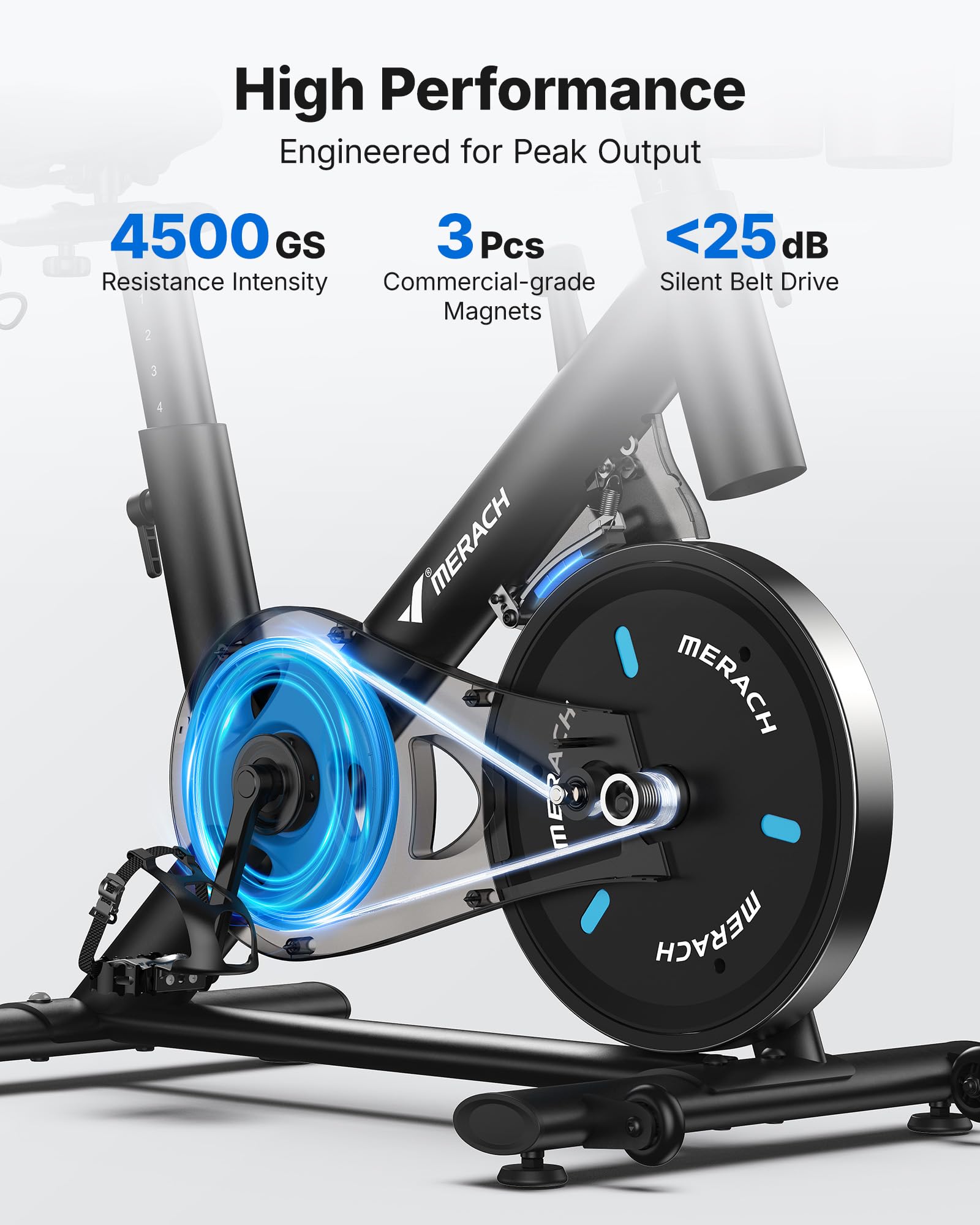 S26 Aura Magnetic Exercise Bike with HD Rotating Screen for Home Use