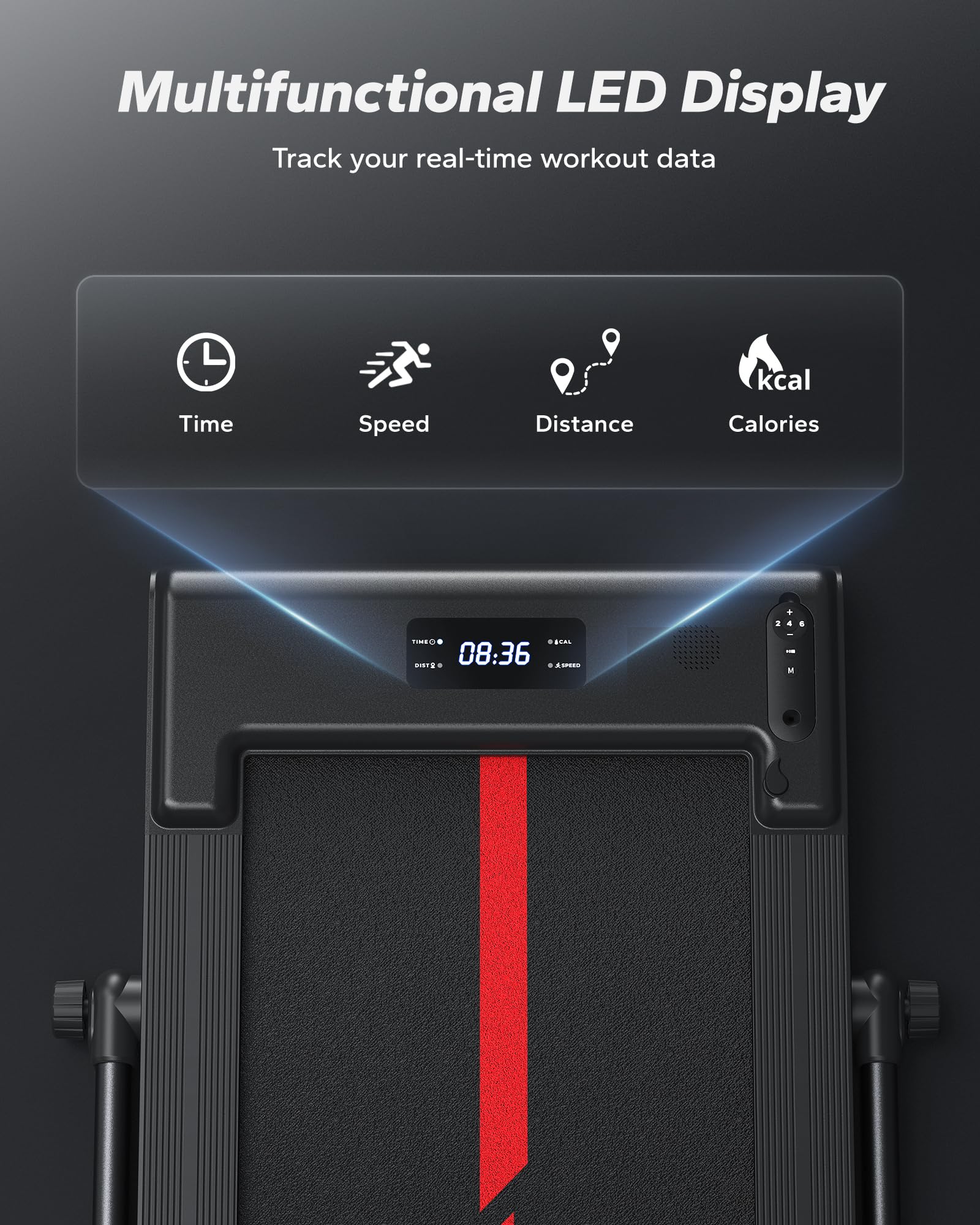 T05 Walking Pad 2 in 1 Folding Under Desk Treadmill For Home Use