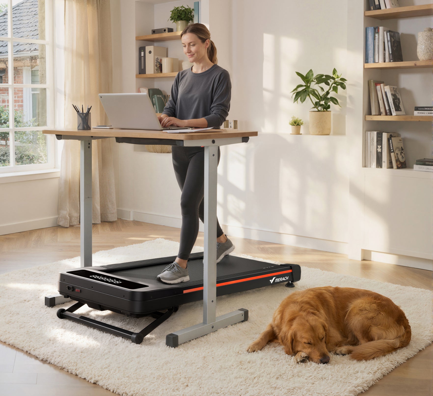 NovaWalk W50 Walking Pad Under Desk Treadmill with 12% Incline